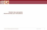 Âmbito das operações desenvolvidas por transitários · Banco de Portugal / Departamento de Estatística março de 2013 Âmbito das operações desenvolvidas por transitários