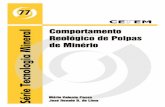 PRESIDENTE DA REPÚBLICA - mineralis.cetem.gov.brmineralis.cetem.gov.br/bitstream/cetem/122/1/stm-77.pdf · não-Newtonianos e principais tipos de viscosímetros. O estudo de reologia