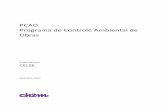 PCAO Programa de Controle Ambiental de Obras - iic.org filePCAO Programa de Controle Ambiental de Obras Preparado para CELSE Setembro, 2017