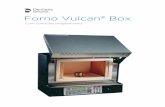 Forno Vulcan® Box - dentsply.com.br · 2 SEGURANÇA • Jamais opere o forno próximo a materiais combustíveis ou coloque materiais na parte superior do forno. • Cuidado: Para