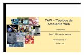 TAW – Tópicos de Ambiente Web 12 - TAW.pdfConteúdo básico: orientações sobre análise e gerência dos riscos, princípios de conformidade dos sistemas com a PSI, classificação