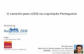 O caminho para nZEB na Legislação Portuguesa - lneg.pt RePublic_ZEB_v3.pdf · O caminho para nZEB na Legislação Portuguesa LNEG 11 de Dezembro 2015 RUI FRAGOSO DIRETOR DO DEPARTAMENTO