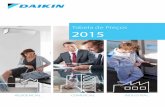 Tabela de Preços 2015 - EFICDUARTEeficduarte.pt/upload_ficheiros/20151004162748.pdf · 2 Ferramentas digitais Aplicação Daikin 3D para smartphone Daikin 3D é uma inovadora aplicação
