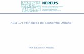 Aula 17: Princípios de Economia Urbana - usp.br · u0 u1 Raio original do distrito u2 R2 R1 R0 ... ocupam a área central ... A atividade com a função bid-rent mais