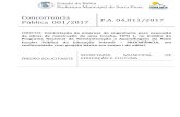 Concorrencia P.A. 04.011/2017 Pública 001/2017 · Estado da Bahia Prefeitura Municipal de Serra Preta Concorrencia Pública 001/2017 P.A. 04.011/2017 OBJETO: Contratação de empresa