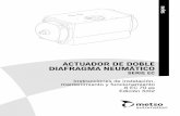 ACTUADOR DE DOBLE DIAFRAGMA NEUMÁTICO - …valveproducts.metso.com/documents/neles/IMOs/es/6EC70es.pdf · 1. GENERALIDADES ... ﬁjación del manguito antes del montaje, para permitir