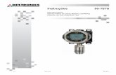 Instruções 95-7670 - Det-Tronics · padrão ANSI/ISA 92.0.01, Parte I-1998, Requisitos de Desempenho para Instrumentos de Detecção de Gases Tóxicos: sulfeto de hidrogênio. O