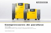 Compressores de parafuso - KAESER – KAESER … · COMPRESSORES Série SM com SIGMA PROFIL® reconhecido mundialmente, caudal de 0,39 a 1,64 m³/min., pressão de 5,5 a 15 bar Compressores