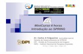 MiniCurso 4 horas Introdução ao SPRING · MiniCurso 4 horas Introdução ao SPRING Dr. Carlos A Felgueiras (carlos@dpi.inpe.br) Gerente de Desenvolvimento do SPRING DPI - Divisão