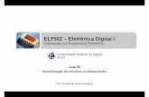 ELT502 – Eletrônica Digital Ielt2014.com.br/materiais/2-2015/ELT502-17/Aulas/Aula 06... · Teoremas booleanos ELT502 – Eletrônica Digital I Prof. Rodrigo f(A, B,…) Mapas de