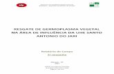 RESGATE DE GERMOPLASMA VEGETAL NA ÁREA …licenciamento.ibama.gov.br/Hidreletricas/Santo Antonio (Rio Jari... · RESGATE DE GERMOPLASMA VEGETAL Relatório – Segunda Campanha de