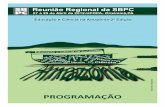Reunião Regional da SBPC - sbpcnet.org.br · Ementa: Apresentação de instrumentos, timbres e funções nos vários ritmos e manifestações folclóricas, como: Carimbó, Lumdum,