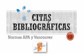 Normas APA y Vancouver - investigacion.uancv.edu.peinvestigacion.uancv.edu.pe/web/wp-content/uploads/2017/10/CITAS... · las características del FODA, la aplicación de una evaluación
