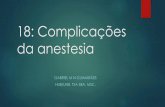 18: Complicações da anestesia - Sobreanestesiologiaunb.com.br/files/Ponto18-Complicacoes.pdf · Menor infusão possível de líquidos; ... 2-Usar recurso CRM –Crisis Resource