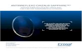 ANTIRREFLEXO CRIZAL® SAPPHIRE™* · International em , onde trabalha em métodos de design de lentes 2012 oftálmicas e modelagem de desempenho de lentes. AUDE CARREGA : MSc, ...