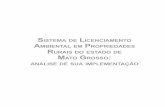 SISTEMA DE LICENCIAMENTO AMBIENTAL EM … · 7 brasília, 2006 série estudos sistema de licenciamento ambiental em propriedades rurais do estado de mato grosso: anÁlise de sua implementaÇÃo