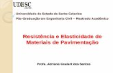 Universidade do Estado de Santa Catarina Pós … · Em laboratório, experimentalmente, o Módulo Resiliente é determinado pela relação entre tensão aplicada (σ) e a respectiva