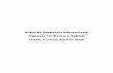 Actas 2008 finalissima · I – Carta de Princípios 255 II – A Habitação dos Ciganos em Portugal Constatações e Propostas de Intervenção ... associações ciganas, entre