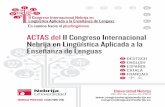 ACTAS del II Congreso Internacional Nebrija en .El aprendizaje de la lengua de signos en educaci³n
