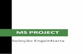 Ms Project - Seleção Engenharia … · 4 Ms Project A escolha de um modelo é fundamental para o sucesso do projeto, determinando as técnicas utilizadas e os agentes envolvidos