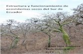 Estructura y funcionamiento de ecosistemas secos …oa.upm.es/11116/1/CARLOS_IVAN_ESPINOSA.pdf · Estructura y funcionamiento de ecosistemas secos del sur del Ecuador. I ... 5 Objetivos