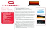 Compaq CQ50-111BR Notebook PC€¦ · Compaq Presario CQ50-111BR Notebook PC A vantagem Compaq • O DVDPlay permite que você desfrute de DVDs ao toque de um botão. O acabamento