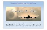 Estabilidade Longitudinal, Lateral e Direcionalaeroclubedebrasilia.org.br/...Longitudinal_Lateral_e_Direcional.pdf · 4 Avanço do Centro de Pressão L Equilíbrio Estabilidade Longitudinal