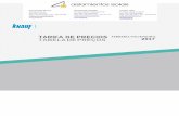 TARIFA DE PRECIOS TABELA DE PREÇOS 2017 - … KNAUF 2017 ISO.pdf · 04 | Íntroducción | Índice Techos contínuos/Tetos continuos | ÍNDICE Organización de la tarifa | 02 Índice