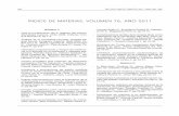 ÍNDICE DE MATERIAS, VOLUMEN 76, AÑO 2011 - …revistasochog.cl/files/pdf/INDICEDEMATERIAS1.pdf · - Síndrome de Turner con mosaicismo 45x/46xy: Reporte de caso. Wilmar Saldarriaga