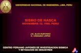 SISMO DE NASCA - jorgealvahurtado.com · • Colapso de varias presas de relave construídas por el método aguas arriba y en operación. • Contaminación del río Acarí por las