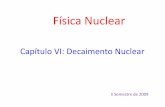 capitulo6 decaimento nuclear fisica nuclear2009mica Nuclear x Física Nuclear/Física... · Radiações e Radioatividade o Radiações é o nome dado a qualquer processo que seja