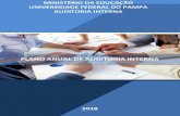 PLANO ANUAL DE AUDITORIA INTERNA - …porteiras.r.unipampa.edu.br/portais/auditoria/files/2017/12/paint... · na Auditoria Baseada em Riscos (ABR) 2016 da Auditoria Interna da Universidade