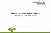 Manual de Auditoria do Programa ABVTEX - Agosto 2017 · eficaz para o atendimento ao checklist e preenchimento dos relatórios para ... camente para verificar a implantação do plano