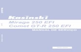 Manual de Serviço - Mirage 250 EFI & Comet GT-R 250 · Ele decide o volume de injeção de combustível e compensa o tempo de ignição ao informar condição de marcha lenta –