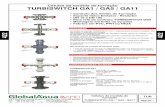 Células de medida de turvação - globalagua.pt · TURBISWITCH GA1 / GA5 / GA11 Células de medida de turvação •Controlo dos limites de Turvação •Suporte físico Emissor