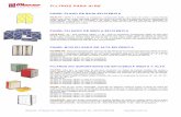 Filtros de aire - filtex.com.mxfiltex.com.mx/FolletoFiltros2016.pdf · FILHP: Filtro de tipo “bolsa” desechable, construido por pliegues continuos unidos en tapas de cartón las