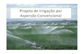 Projeto de Irrigação por Aspersão Convencional · Custo da Tubulação Diâmetro (Ø) Custo barra 6 m Custo por 100m 4” 100 mm 69,25 1.154,17 5” 125 mm 76,55 1.275,83 6”