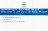 Benchmarking em Produtividade Industrial Como tornar-se ...abimaq.org.br/comunicacoes/srvp/2014/Benchmarking_Produtividade.pdf · Claudio Makarovsky Presidente Conselho de Óleo e