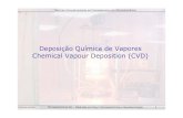 Deposição Química de Vapores Chemical Vapour Deposition (CVD) · Guilherme Lavareda Microelectrónica III – Mestrado em Eng.ª Microelectrónica e Nanotecnologia 9 Técnicas