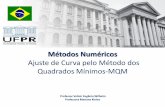 Métodos Numéricos - docs.ufpr.brvolmir/MN_13_MQM_ppt.pdf · 3 Método dos Quadrados Mínimos Método dos Quadrados Mínimos – Ajuste Linear – Motivação Seja a tabela de dados