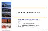 Modais de Transporte - Moodle USP: e-Disciplinas · Dutoviário . Claudio Barbieri da Cunha Comparação de Sistemas de Transporte ... Fatores que afetam de decisão de modal ...