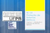 TE 131 Proteção de Sistemas Elétricos - eletrica.ufpr.brmateus:te_131_-_capitulo... · Principais considerações de um estudo de proteção: ... Tipos de proteção dos sistemas