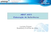 ABNT NBR-6023/2002 REFERÊNCIAS · ABNT 6023 Elaboração de Referências. Universidade Estadual Paulista “Julio de Mesquita Filho ...