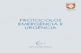 PROTOCOLOS EmERgêNCIA E URgêNCIA - Página inicial · respectivo protocolo e deve ser complementada pela classificação do evento, estrati-ficação de risco cardiovascular, ...