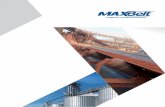 CATALOGO MAX 2016 pdf - Maxbelt Correias Transportadoras · A estrutura e o desempenho de quem está sempre à frente 1 * Peso específico = peso em kg/m2 As coberturas de borracha