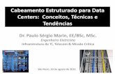 Cabeamento Estruturado para Data Centers: Conceitos ...set.com.br/eventos/palestras/212-PAULO MARIN.pdf · • Autor do livro Cabeamento Estruturado – Desvendando cada passo: do