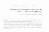 Artrite reumatóide: imagens de intervenções cirúrgicas.rihuc.huc.min-saude.pt/bitstream/10400.4/1258/1/imagens AR 2.pdf · 1 Faculdade de Medicina da Universidade de Coimbra Clínica