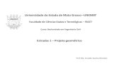 Universidade do Estado de Mato Grosso –UNEMATsinop.unemat.br/site_antigo/prof/foto_p_downloads/fot_13009slide_2... · Fonte: DNIT(1999) DNER –1999 -PG142. ... Manual de projeto
