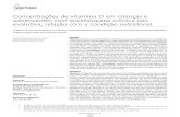 Concentrações de vitamina D em crianças e adolescentes com ...arquivos.braspen.org/journal/jan-fev-mar-2018/01-AO-Concentracao... · com maior risco de osteopenia, ... prematuridade;