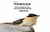 Ingressos de animais - aldeia.org · Listagem de anilhas colocadas em aves libertadas . CERVAS – Relatório de Actividades 2014 5 Resumo ... nas tarefas de gestão do centro. d)